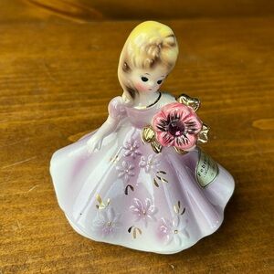 Vintage Josef Originals February Birthstone Birthday Girl